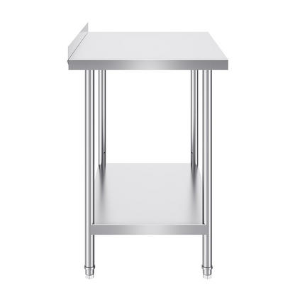 VEVOR 24 x 36 x 36 Inch Stainless Steel Work Table, Commercial Food Prep Worktable Heavy Duty Prep Worktable, Metal Work Table with Adjustable Height for Restaurant, Home and Hotel