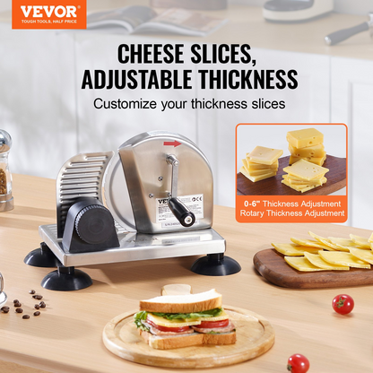 VEVOR Manual Bread Slicer 0-6" Cheeser Butter Cutting  for Kitchen Restaurant