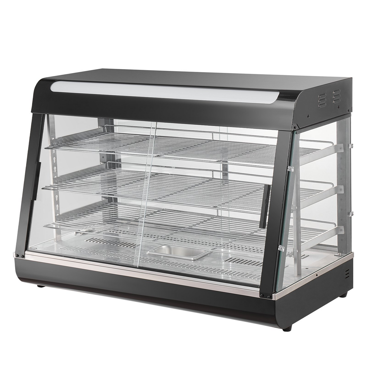 VEVOR 3-Tier Commercial Food Warmer Display Countertop Pizza Cabinet with Light