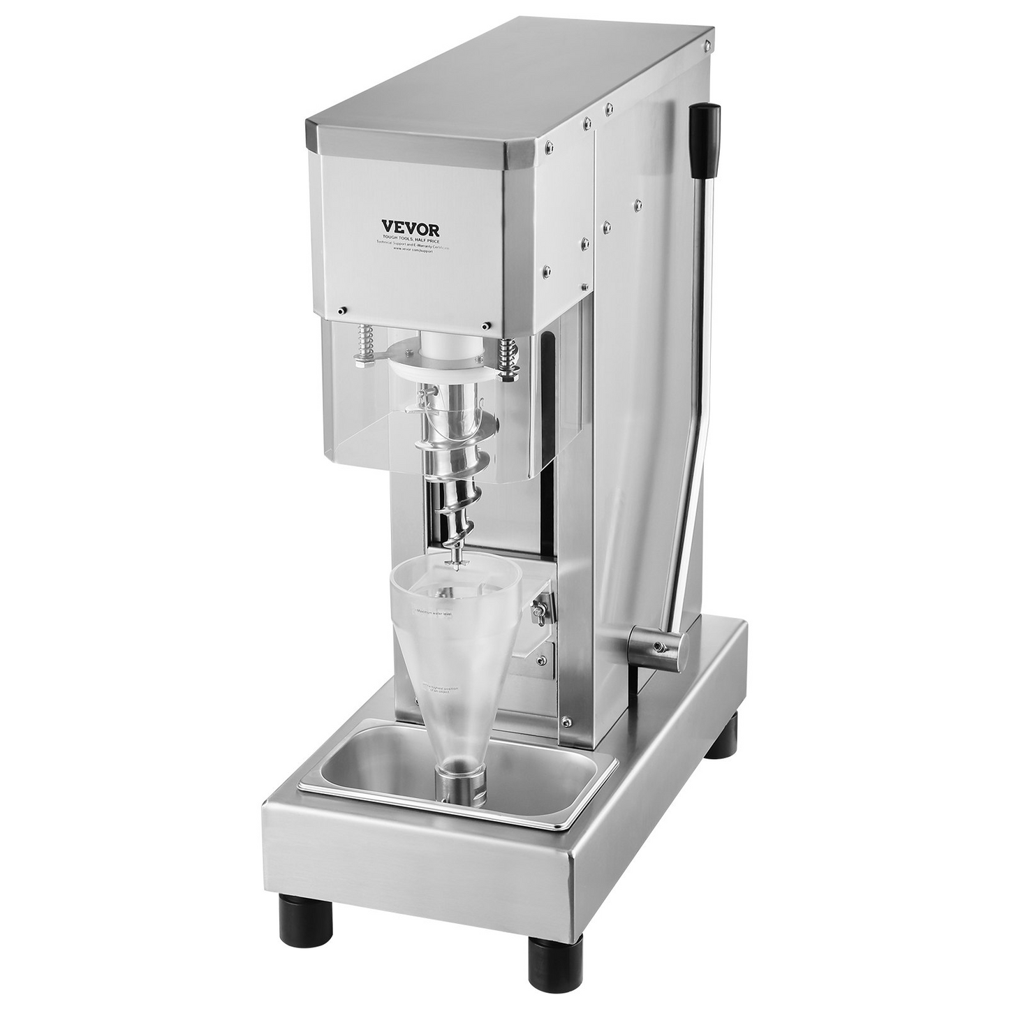 VEVOR Ice Cream Blender 750W  Ice Cream Mixer Stir Machine 304 Stainless Steel