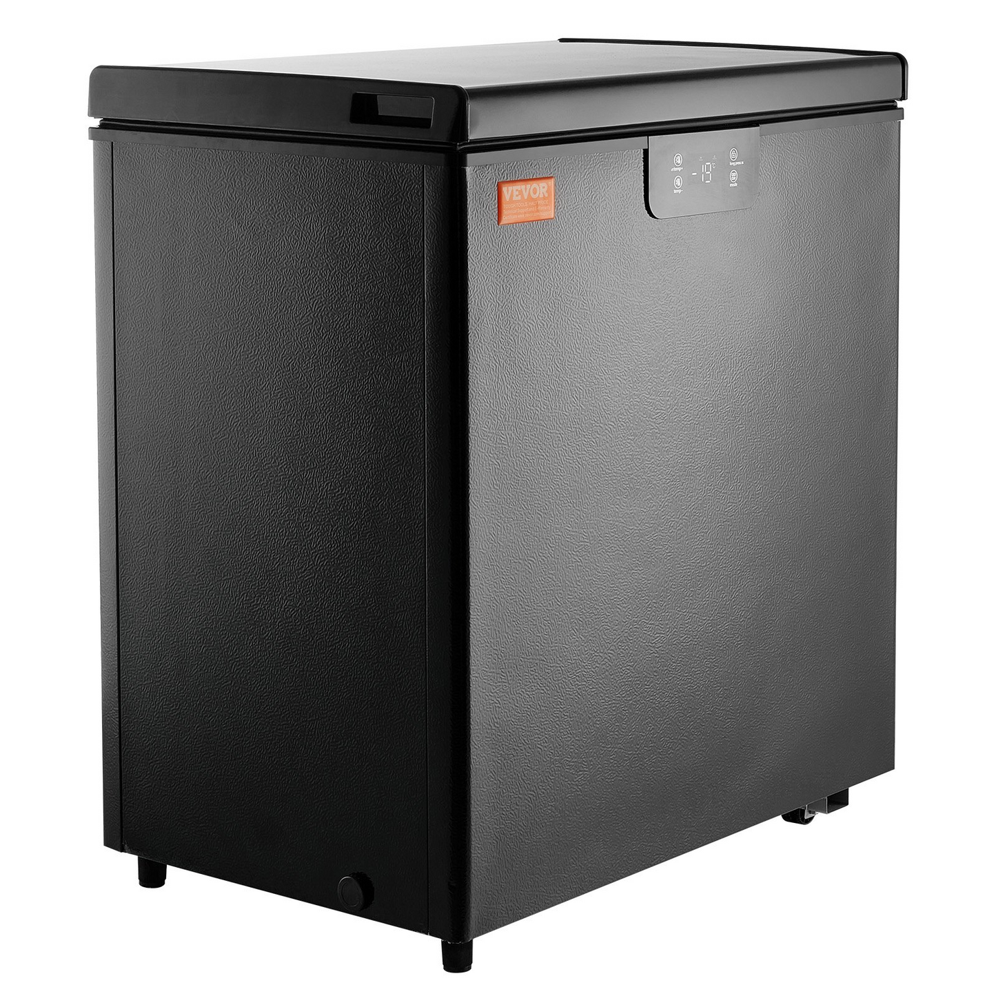 VEVOR Chest Freezer, 5 Cu.ft / 142 L Compact Deep Freezer, Free Standing Top Open Door Compact Freezers with 2 Removable Baskets & Adjustable Thermostat, Energy Saving & Low Noise, Black