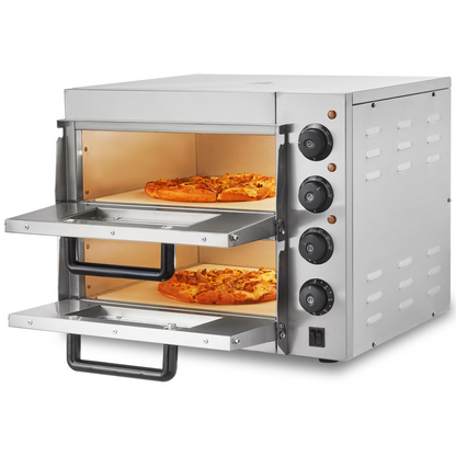 VEVOR Commercial Countertop Pizza Oven Electric Pizza Oven for 14" Pizza Indoor