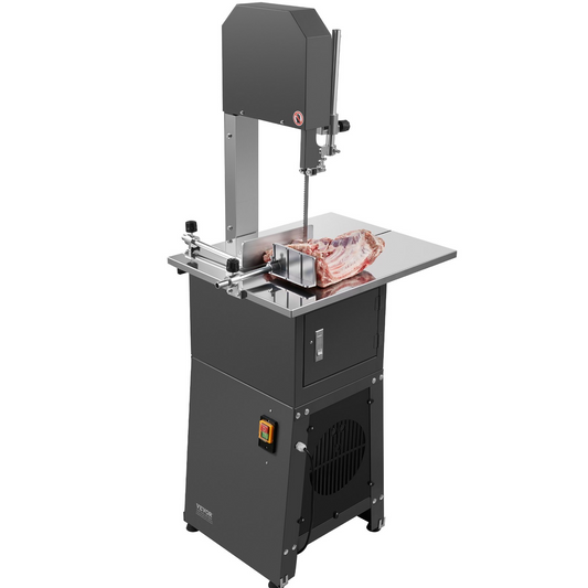 VEVOR 550W Commercial Electric Meat Bandsaw Stainless Steel Bone Sawing Machine