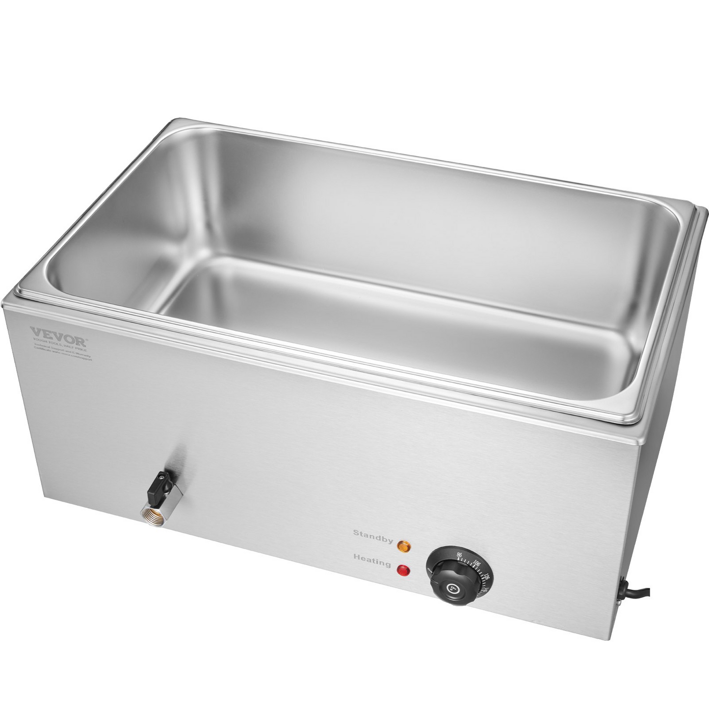 VEVOR Commercial Electric Food Warmer Countertop Buffet 1*19Qt Pan Bain Marie