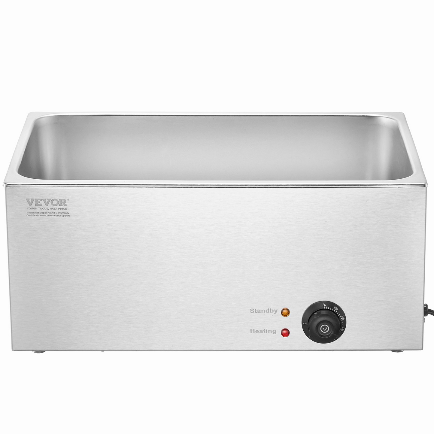 VEVOR Commercial Electric Food Warmer Countertop Buffet 19Qt 1200W Bain Marie