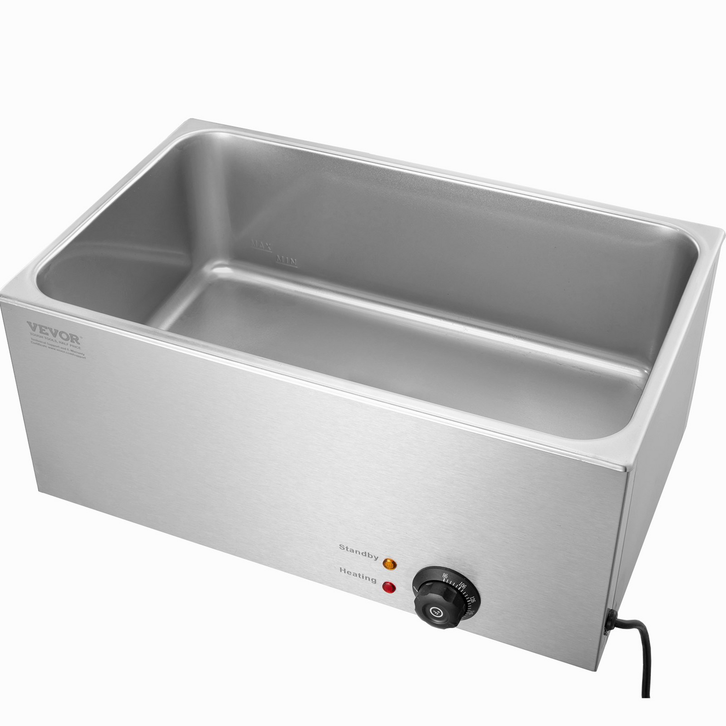 VEVOR Commercial Electric Food Warmer Countertop Buffet 19Qt 1200W Bain Marie