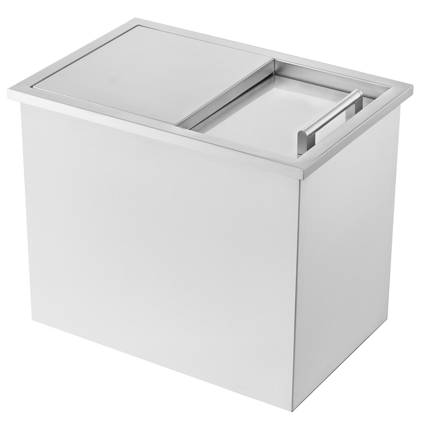 VEVOR 28.5Quart Drop in Ice Chest Ice Cooler Ice Bin Stainless Steel 18"x12"x15"