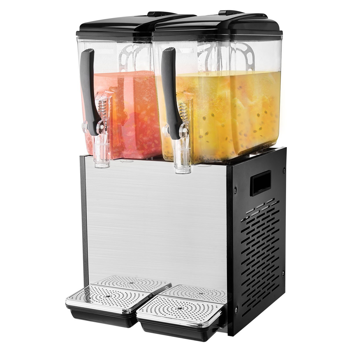 VEVOR Commercial Beverage Dispenser 12L x 2 Tanks Cold Juice Ice Drink Dispenser