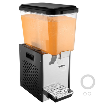 VEVOR Commercial Beverage Dispenser 18L Cold Juice Ice Drink Dispenser for Party