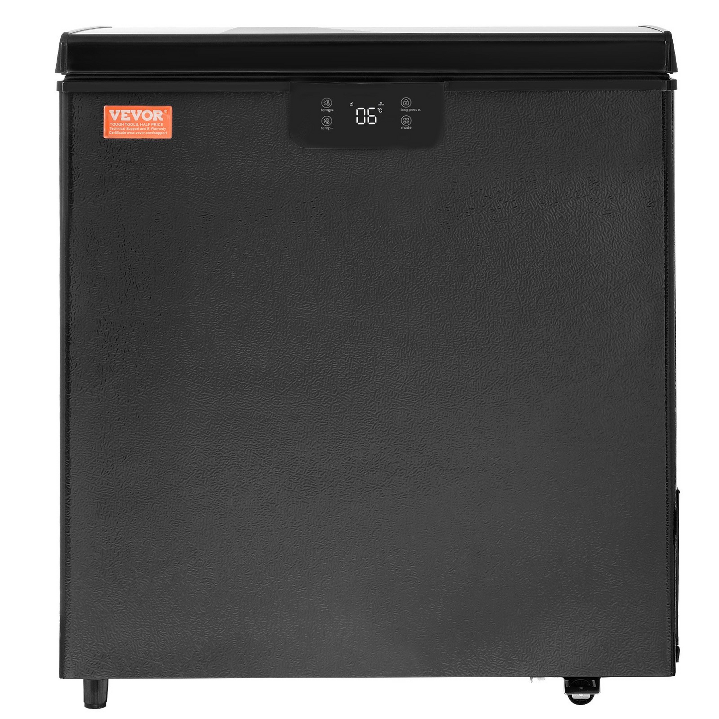 VEVOR Chest Freezer, 5 Cu.ft / 142 L Compact Deep Freezer, Free Standing Top Open Door Compact Freezers with 2 Removable Baskets & Adjustable Thermostat, Energy Saving & Low Noise, Black