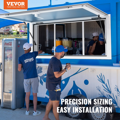 VEVOR 36"L x 24"W Concession Stand Serving Window Food Truck Service Awning