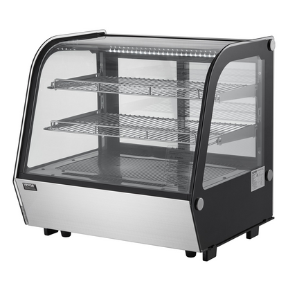 VEVOR Refrigerated Display Case Bakery Display Fridge Case 4.2 cu ft/115L 2-Tier