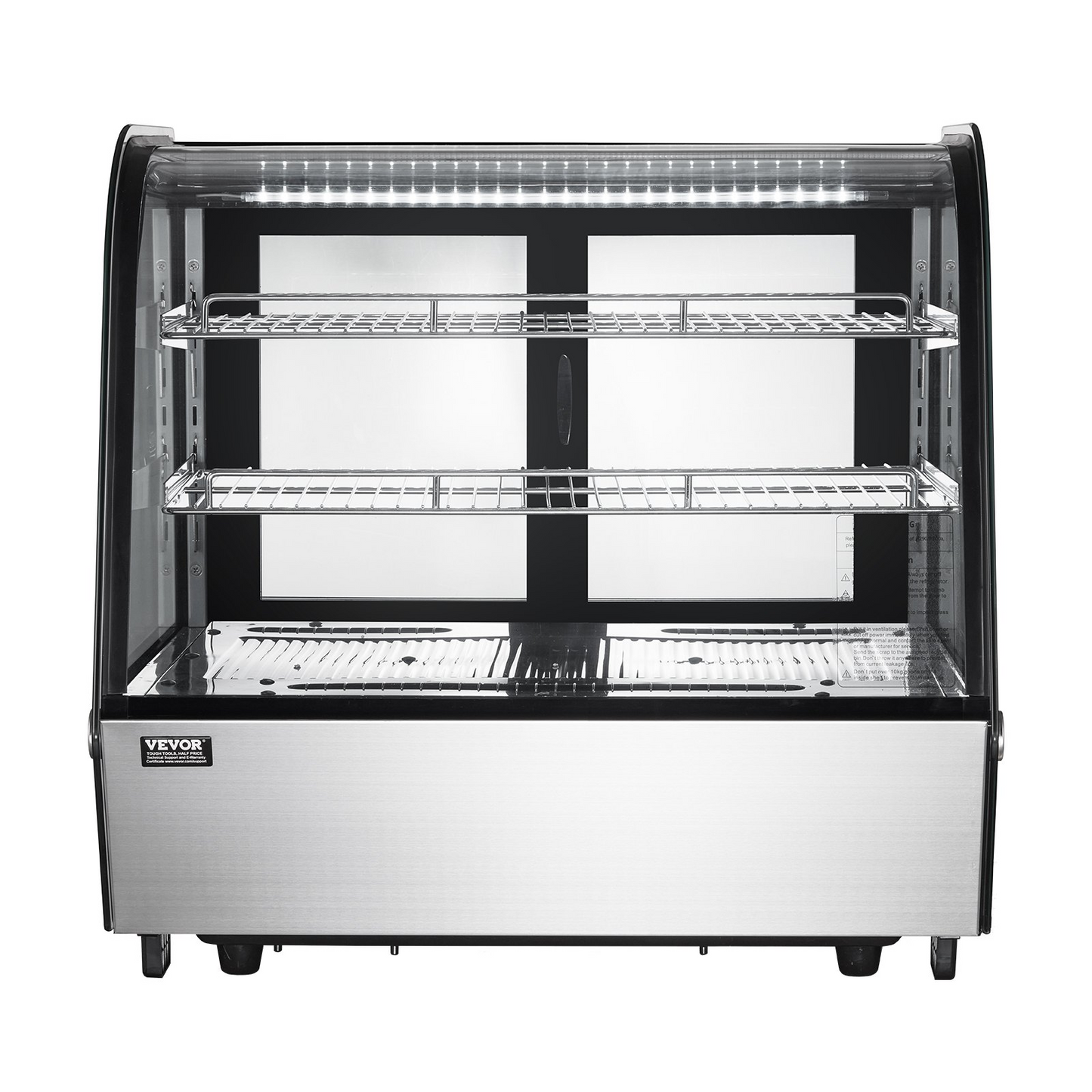 VEVOR Refrigerated Display Case Bakery Display Fridge Case 4.2 cu ft/115L 2-Tier