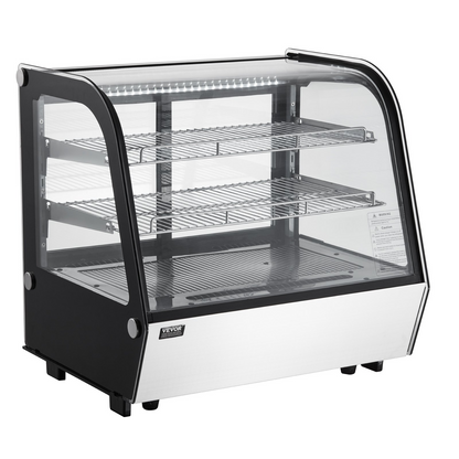 VEVOR Refrigerated Display Case Bakery Display Fridge Case 4.2 cu ft/115L 2-Tier