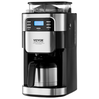 VEVOR 8-Cup Coffee Maker Drip Coffee Machine with 24-Hour Timer for Auto Brew