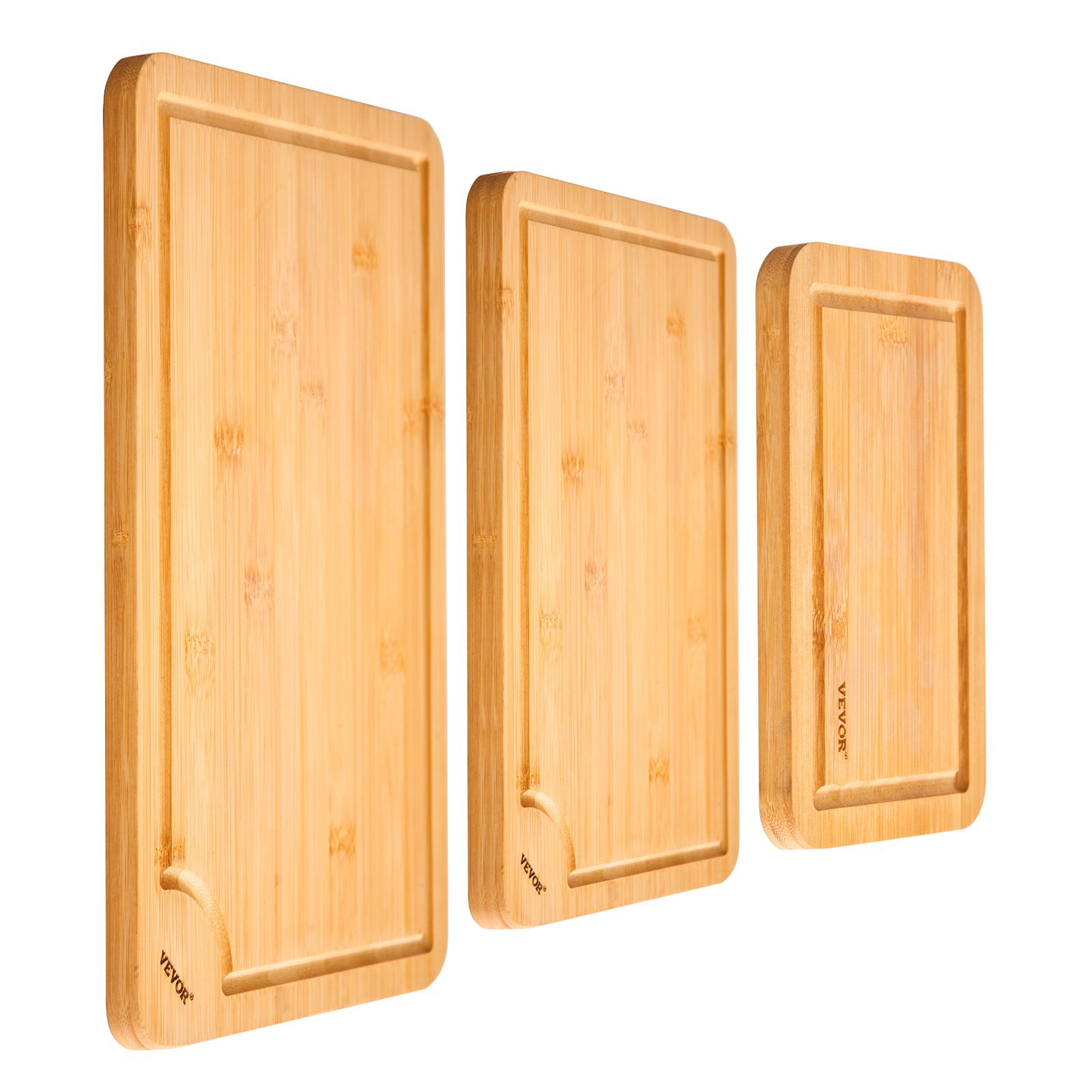 Bamboo Cutting Board Premium Versatile Cut Board with Built-in Handle