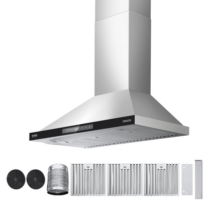 VEVOR 36" Wall Mount Range Hood Ceiling Mount Vent 800CFM Gesture & Touch Control