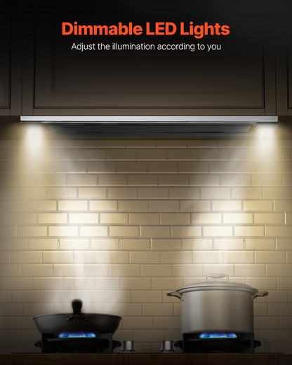 VEVOR 30in Built-in Range Hood Insert Vent Hood 800CFM Gesture & Touch Control