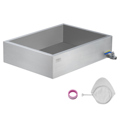 Maple Syrup Evaporator Pan 304 Stainless Steel with Valve for Home Outdoor