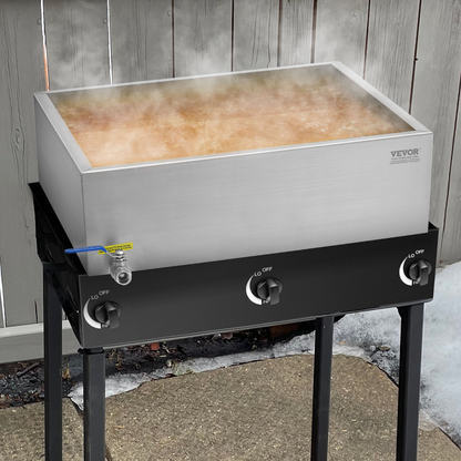 Maple Syrup Evaporator Pan 304 Stainless Steel with Valve for Home Outdoor