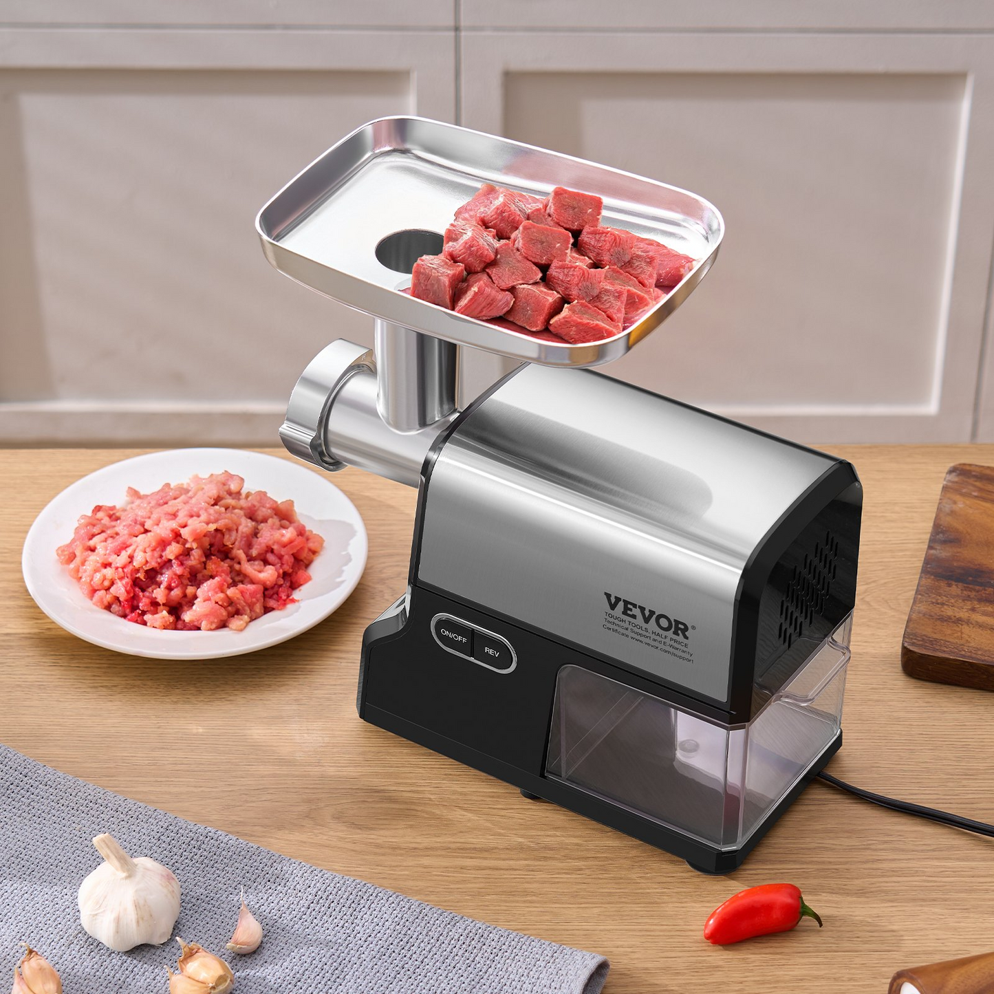 Electric Meat Grinder 4.2 Lbs/Min Sausage Stuffer Maker for Home Kitchen