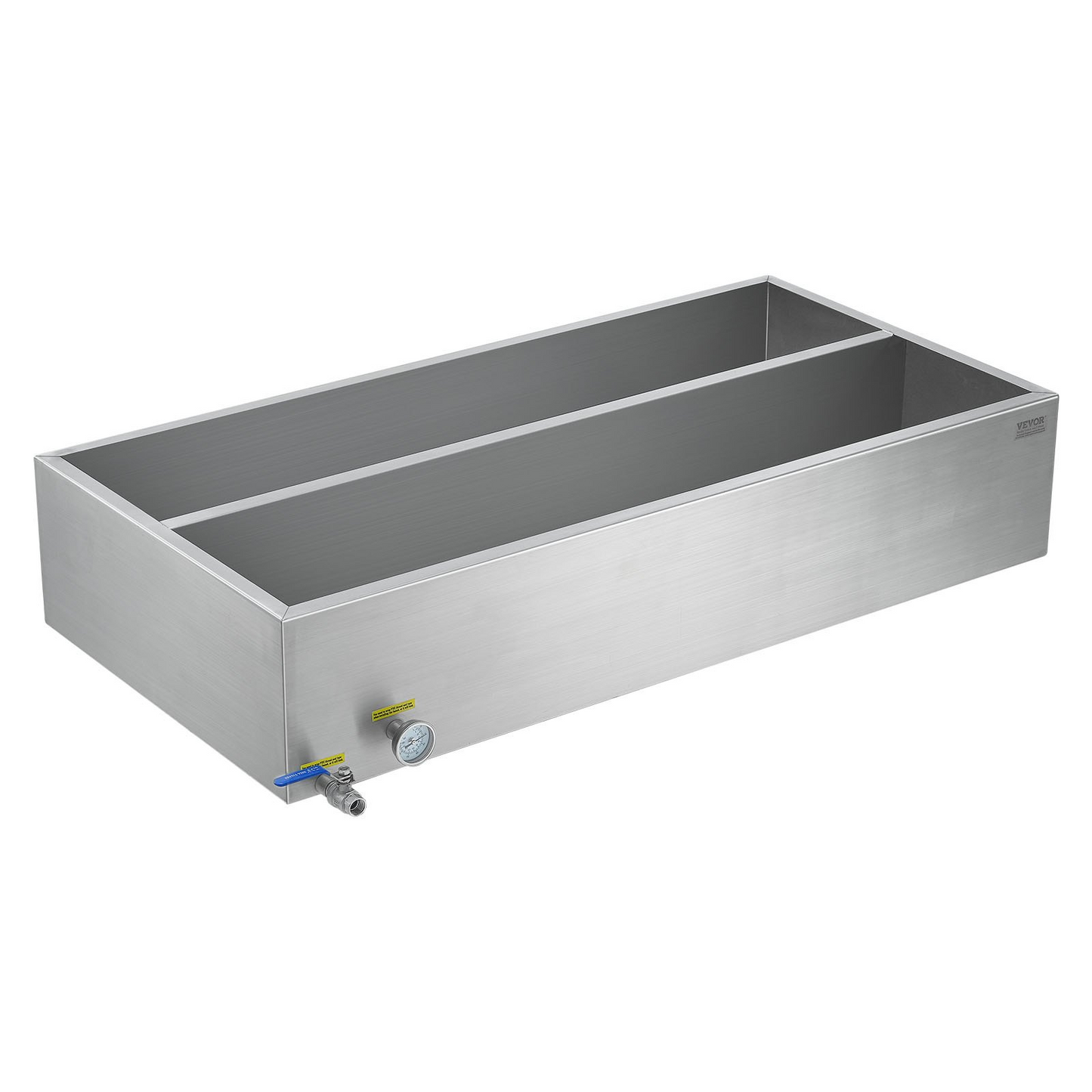 Maple Syrup Evaporator Pan 304 Stainless Steel with Valve and Thermometer