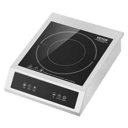 Portable Commercial Induction Cooktop 3500W Countertop Burner 11 Temp Levels