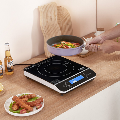 Portable Induction Cooktop 1800W Countertop Burner 9 Temp Levels Hot Plate