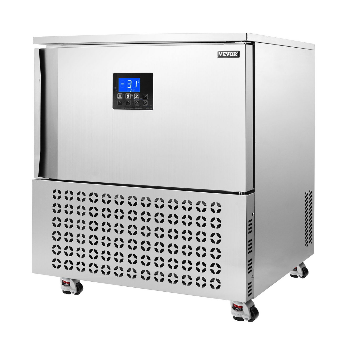 114L Commercial Blast Freezer 5 Trays Blast Chiller Chest Seafood Gelato