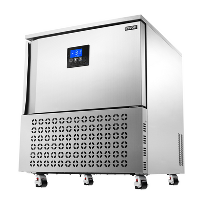 114L Commercial Blast Freezer 5 Trays Blast Chiller Chest Seafood Gelato