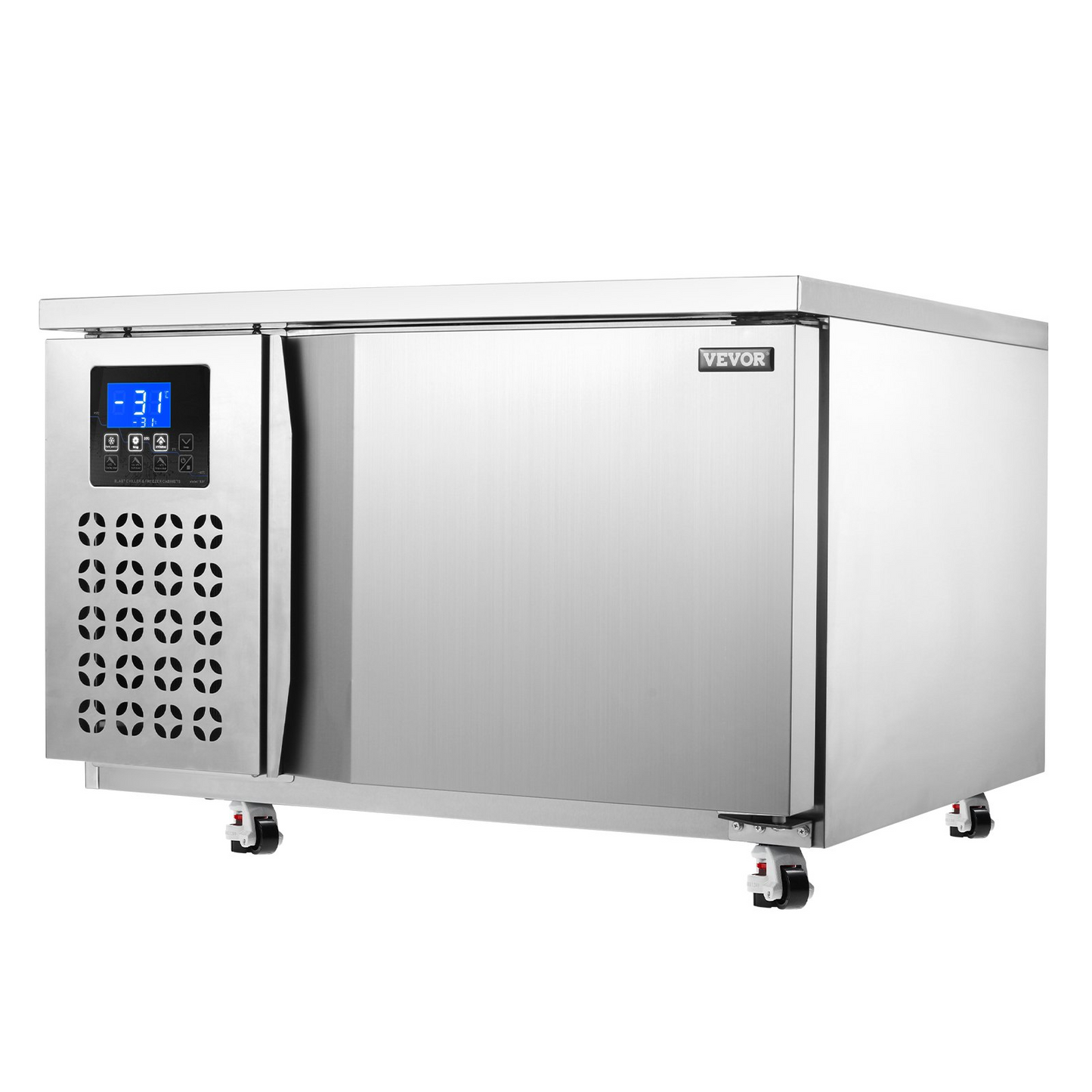 80L Commercial Blast Freezer 3 Trays Blast Chiller Chest Seafood Ice Cream