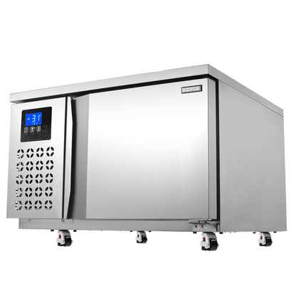 80L Commercial Blast Freezer 3 Trays Blast Chiller Chest Seafood Ice Cream