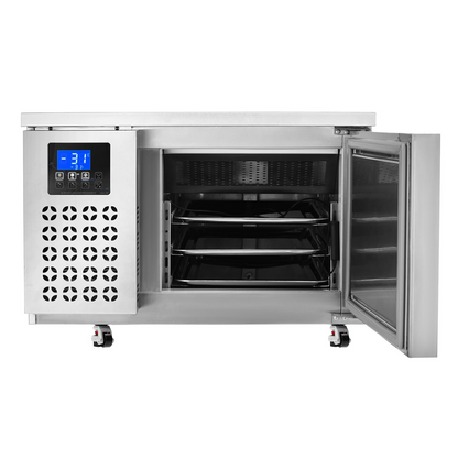 80L Commercial Blast Freezer 3 Trays Blast Chiller Chest Seafood Ice Cream