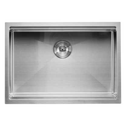 27" Kitchen Sink Undermount Single Bowl Drop-In Basin Stainless Steel Bar