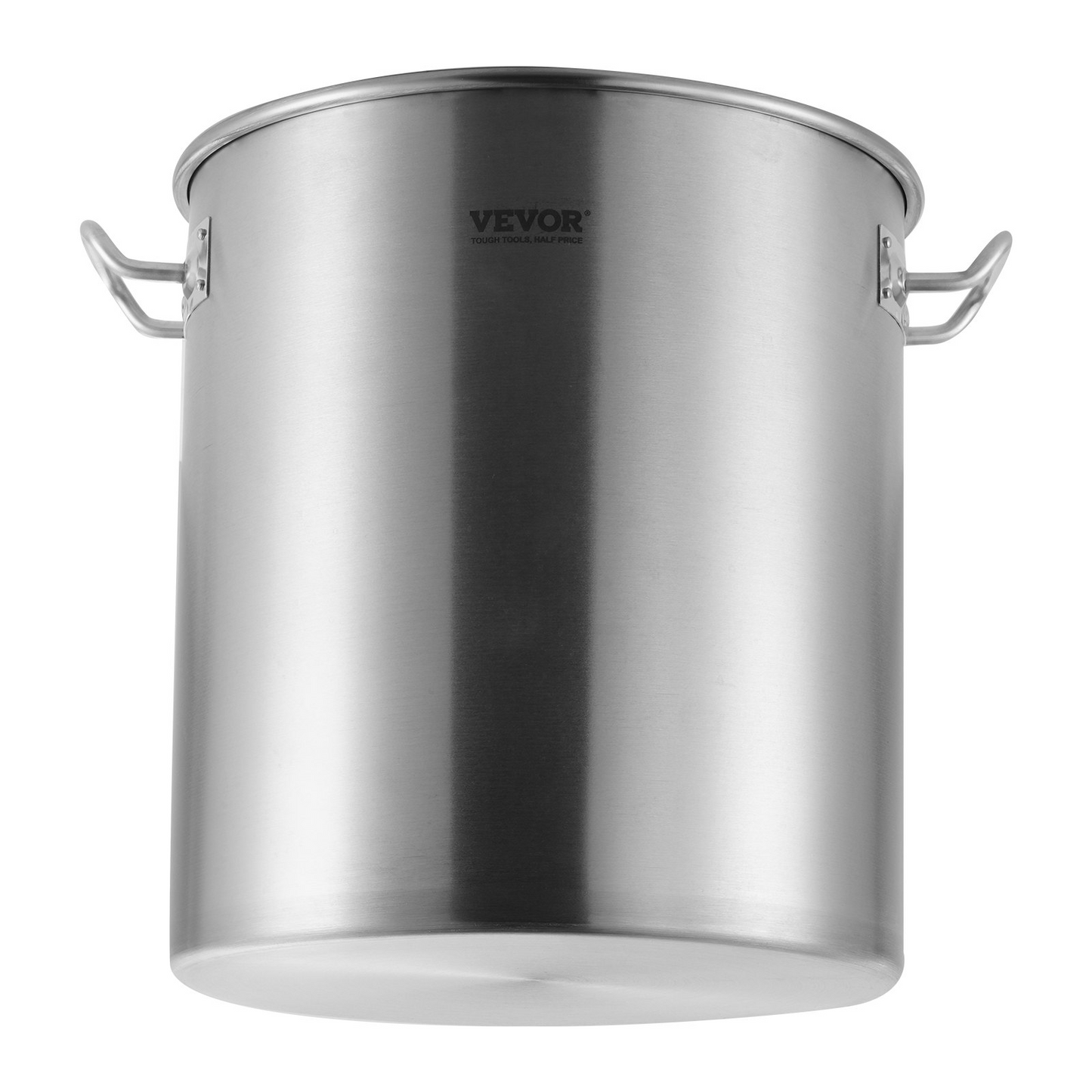 VEVOR Stainless Steel Stockpot, 42 Quart Large Cooking Pots, Cookware Sauce Pot with Strainer, Lid, and Handle, Heavy Duty Commercial Grade Stock Pot, Sanding Treatment, for Large Groups Events Silver