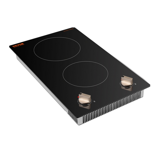 3500W 2 Burner Induction Cooktop Electric Countertop Burner Knob Control