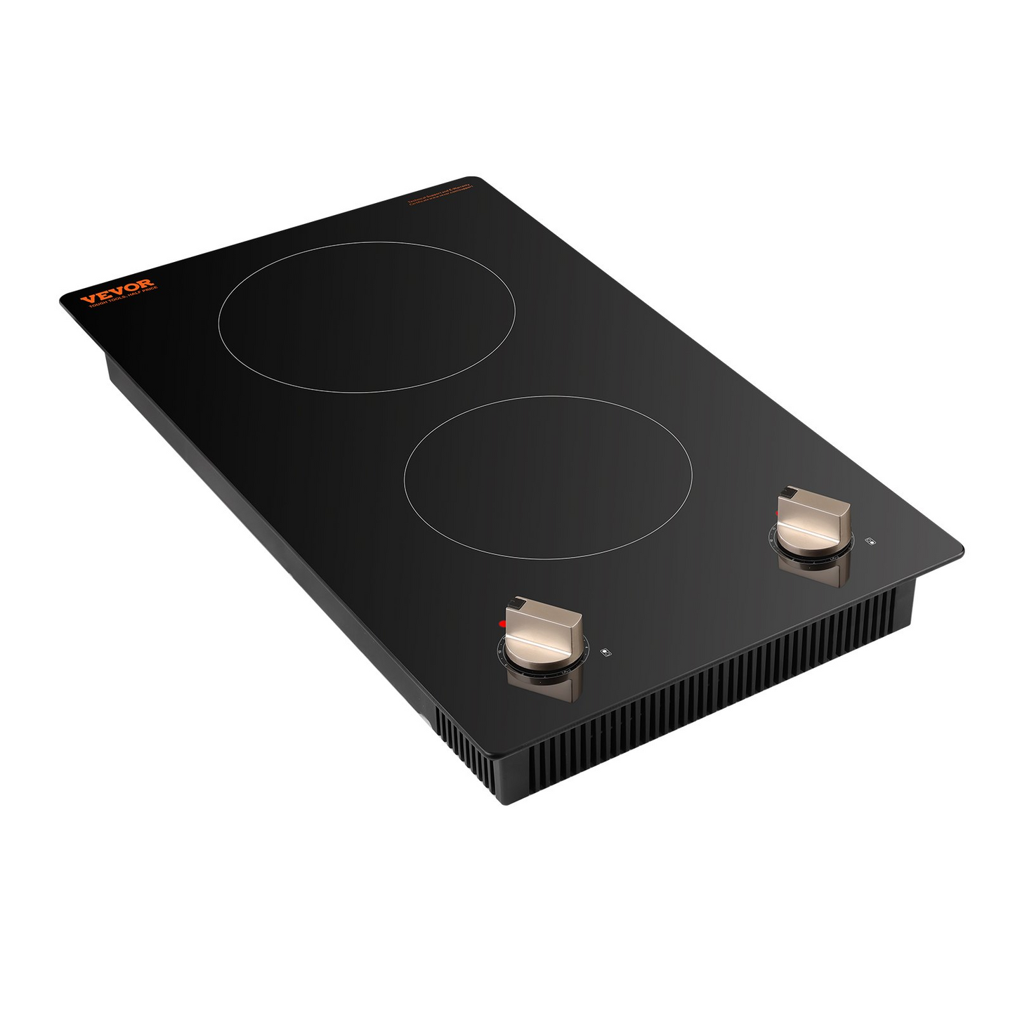 1800W 2 Burner Induction Cooktop Electric Countertop Burner Knob Control