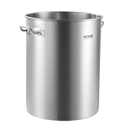 36QT Stainless Steel Stockpot Cooking Kitchen Sauce Pot with Basket Lid Handle