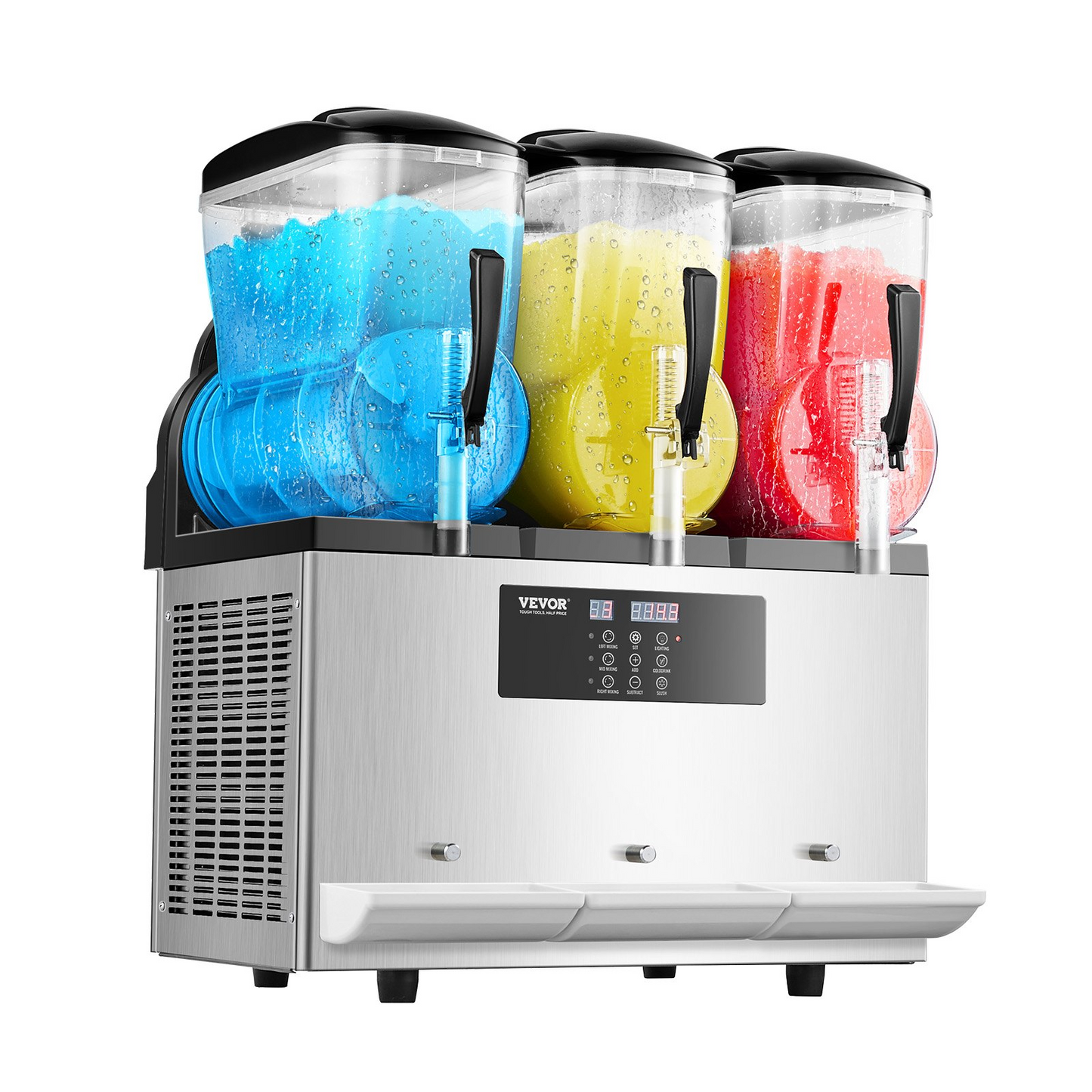 12Lx3 Tank Commercial Slushy Machine Margarita Smoothie Frozen Drink Maker