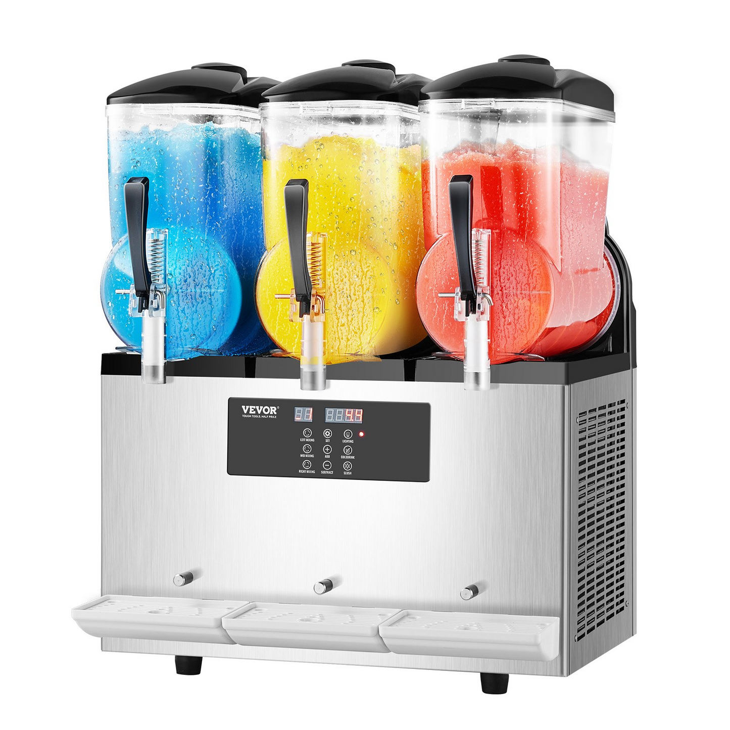 12Lx3 Tank Commercial Slushy Machine Margarita Smoothie Frozen Drink Maker