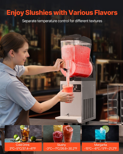 12L Commercial Slushy Machine Margarita Smoothie Frozen Drink Slushie Maker