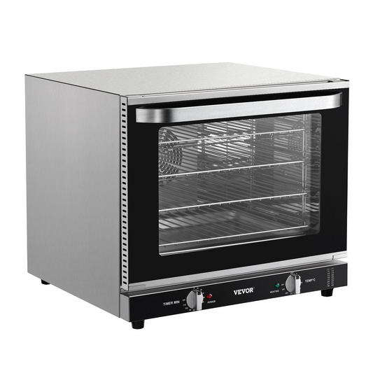 66L Commercial Countertop Oven 2800W Electric Toaster Oven Stainless Steel