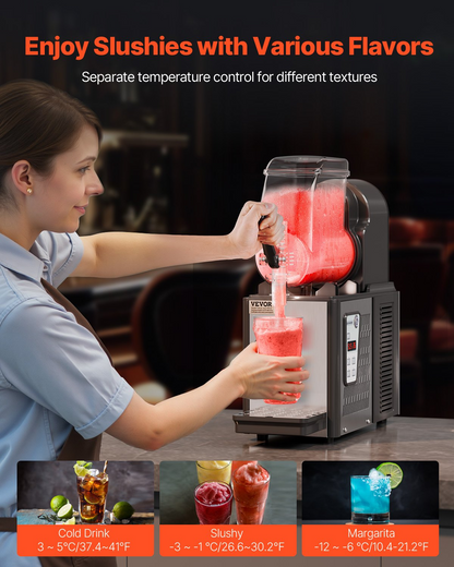 4L Commercial Slushy Machine Margarita Smoothie Frozen Drink Slushie Maker