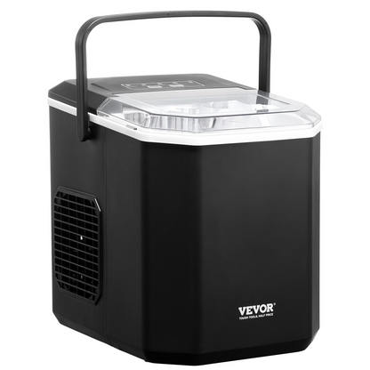 Portable Countertop Ice Maker 26Lbs/24H Self-Cleaning with Scoop Basket Home Bar