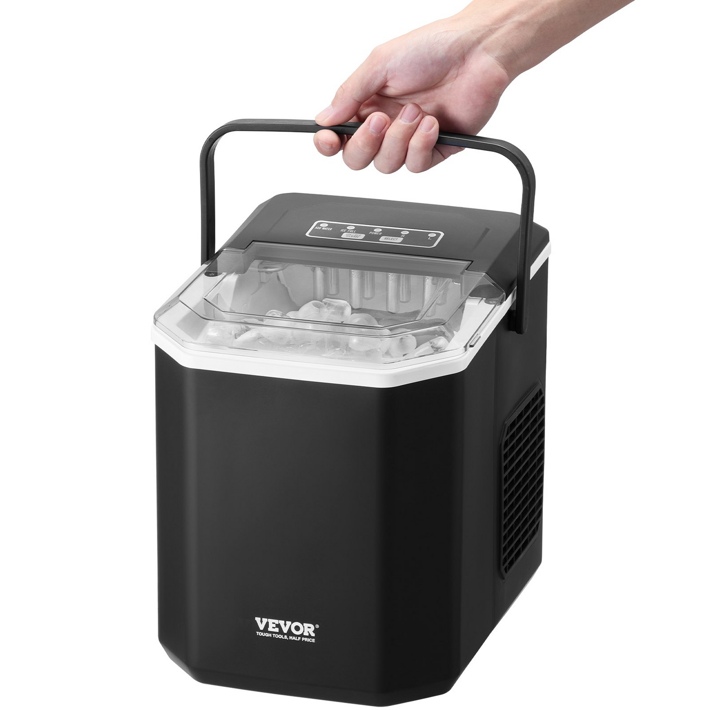 Portable Countertop Ice Maker 26Lbs/24H Self-Cleaning with Scoop Basket Home Bar