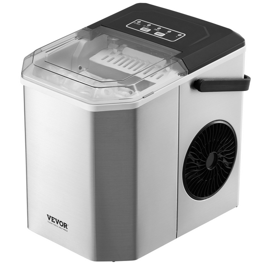 Portable Countertop Ice Maker 26Lbs/24H Self-Cleaning with Scoop Basket Home Bar