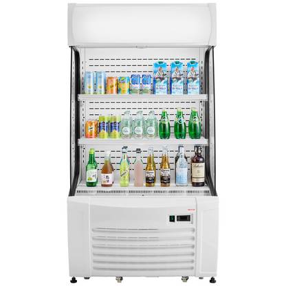 Open Air Merchandiser 2-Tier Display Cooler with Air Curtain 12.7cu.ft.