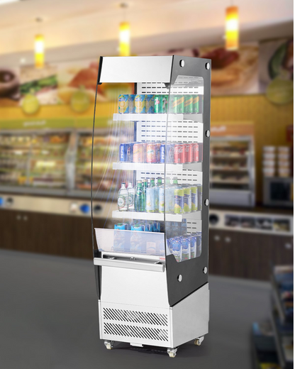 Open Air Merchandiser 3-Tier Display Cooler with Air Curtain 7.8cu.ft.