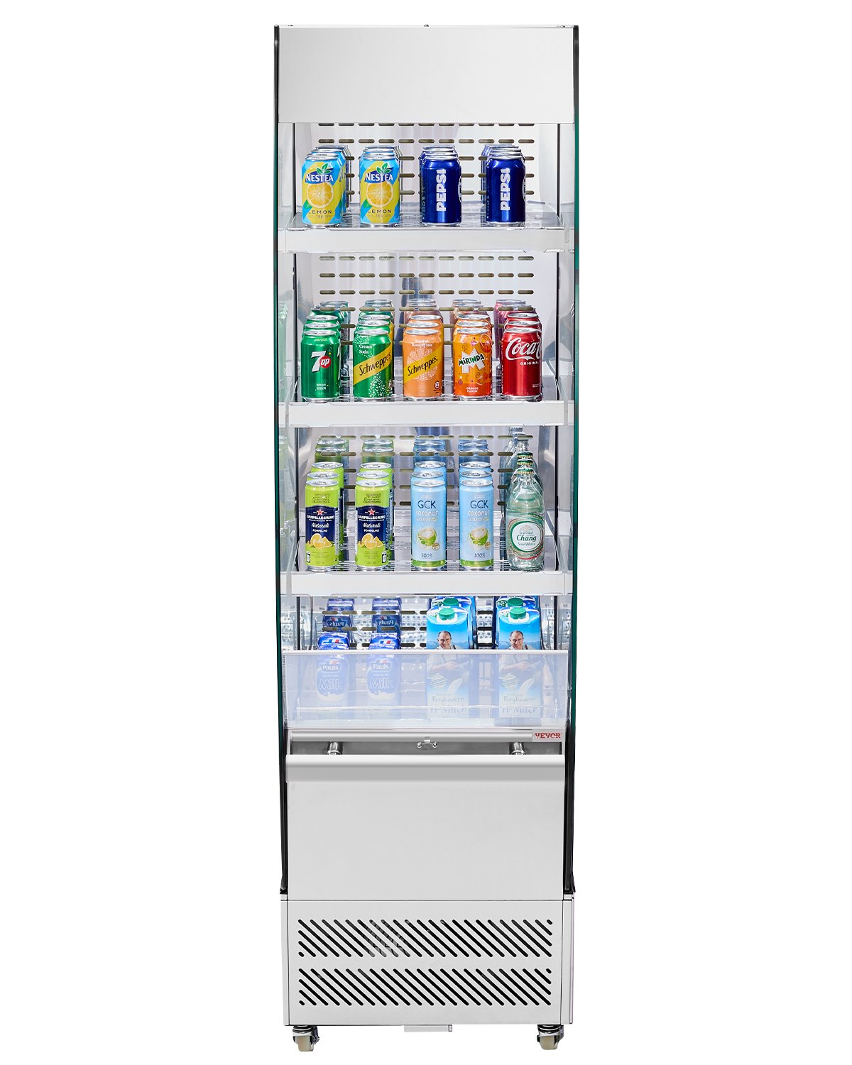 Open Air Merchandiser 3-Tier Display Cooler with Air Curtain 7.8cu.ft.