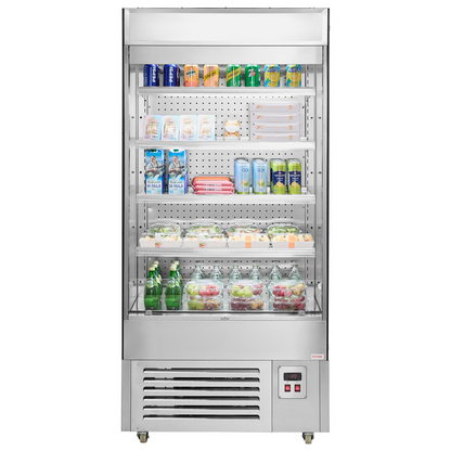 Open Air Merchandiser 4-Tier Display Cooler with Air Curtain 18.4cu.ft.